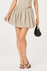 Inixyf Libi Plaid Mini Skirt