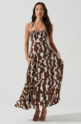 Lbruh Mariella Halter Maxi Dress