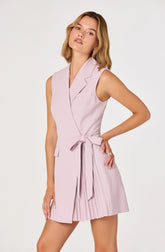 Inixyf Kesari Sleeveless Blazer Mini Dress