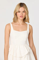 Inixyf Sheralle Ruffled Tier Bubble Hem Mini Dress