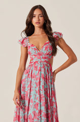 Lbruh Primrose Floral Strappy Back Maxi Dress
