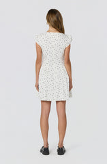 Inixyf Averi Polka Dot Cap Sleeve Mini Dress