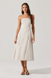 Lbruh Ayeri Strapless Midi Dress