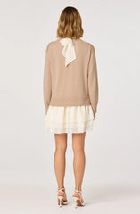 Inixyf Kalyn Sweater Mixed Media Mini Dress