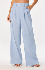Inixyf Linsey Striped Wide Leg Linen Pants