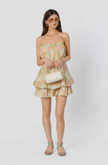 Inixyf Jessa Floral Tiered Bubble Dress