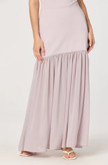 Inixyf Aloyse Contrast Drop-Waist Maxi Skirt