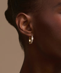 Stevie Grey Diamond Hoops