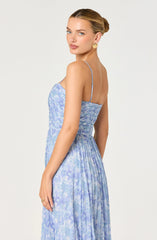 Inixyf Bayley Floral Pleated Maxi Dress