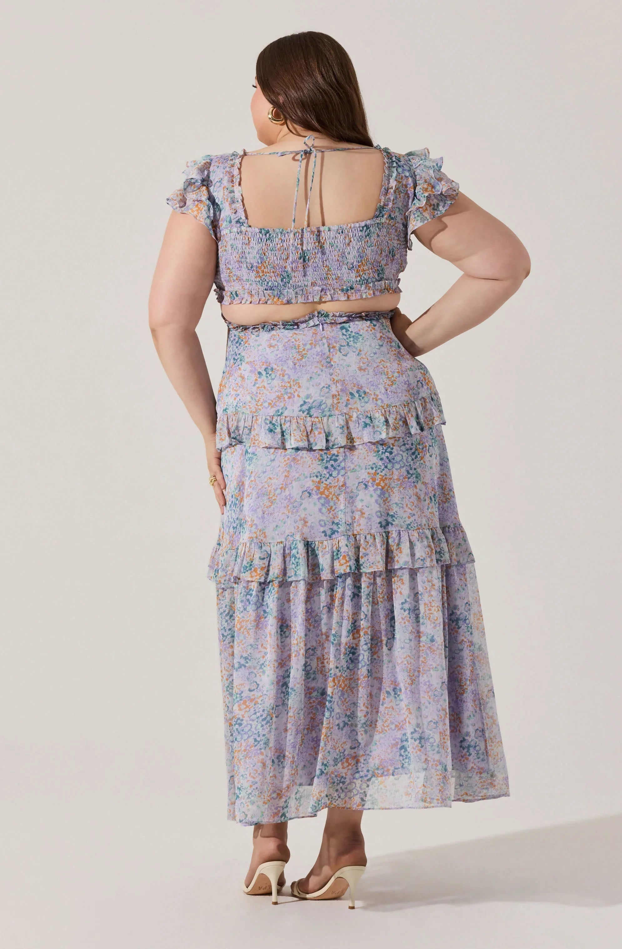 Lbruh Mable Floral Tiered Ruffle Maxi Dress