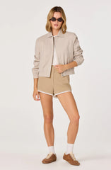 Inixyf Kya Crochet Trim High-Rise Shorts