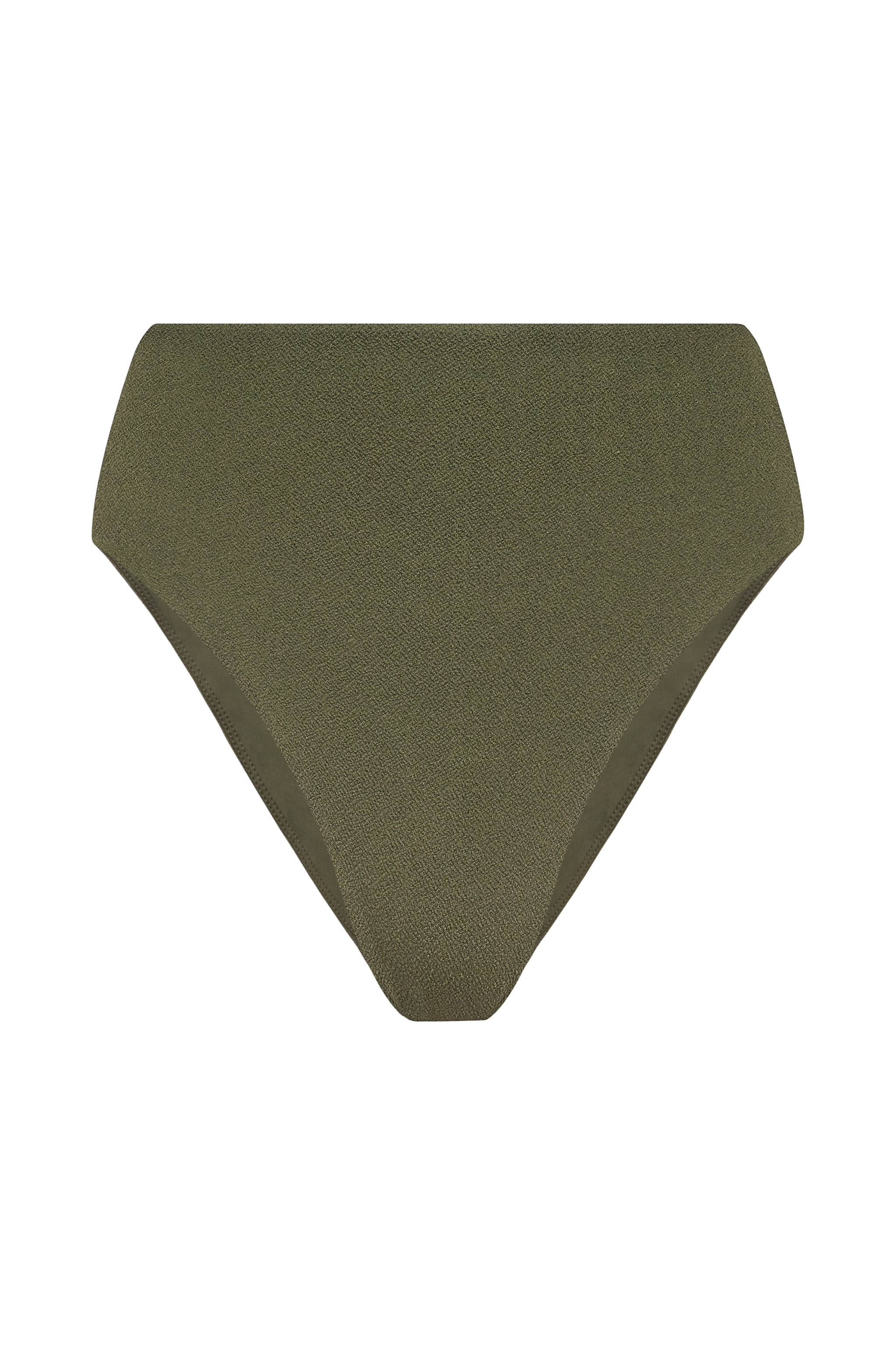 High Waist Bikini Bottom | Crispy Darkest Olive