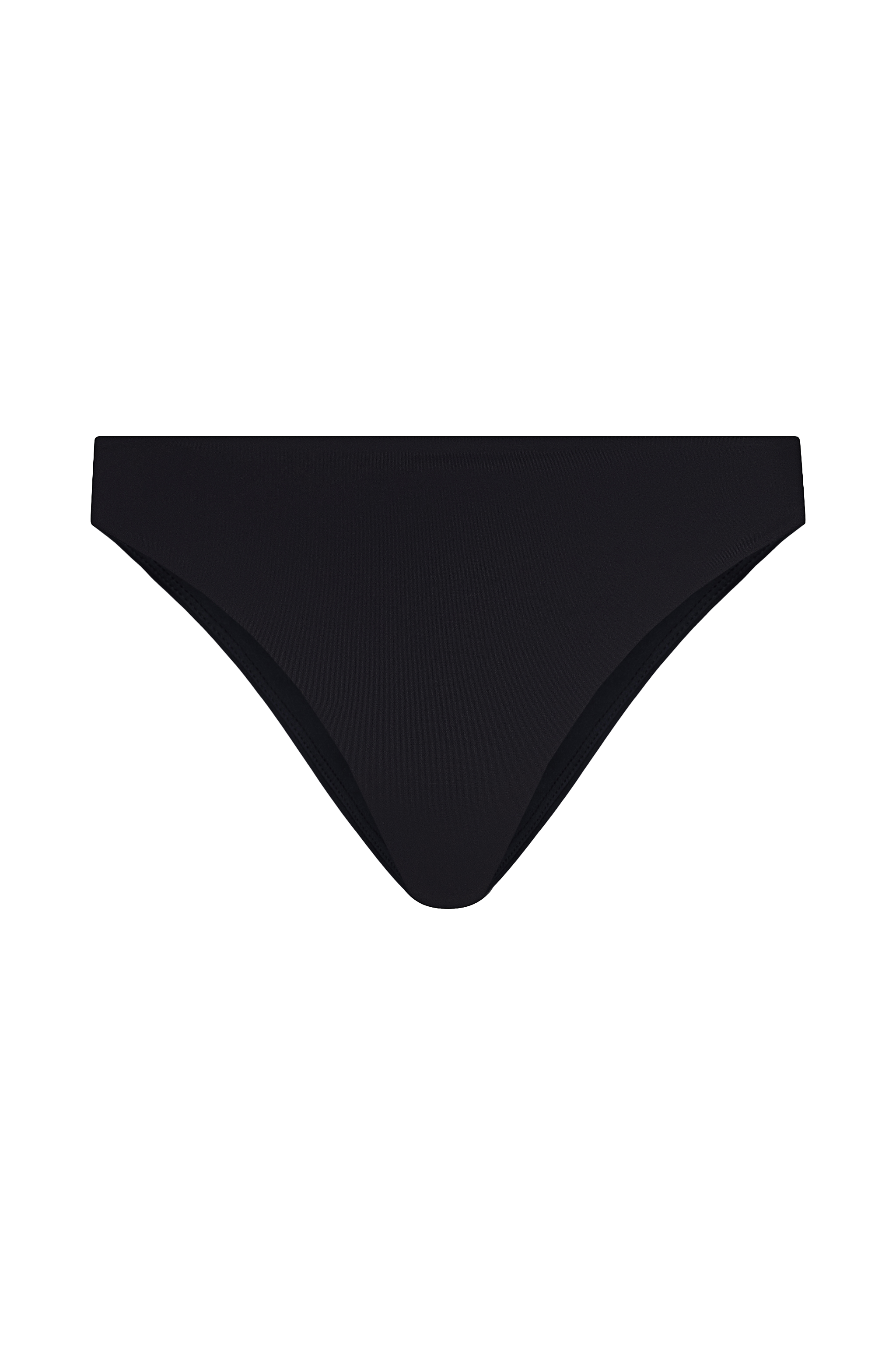 Low Waist Bikini Bottom | Smooth Black