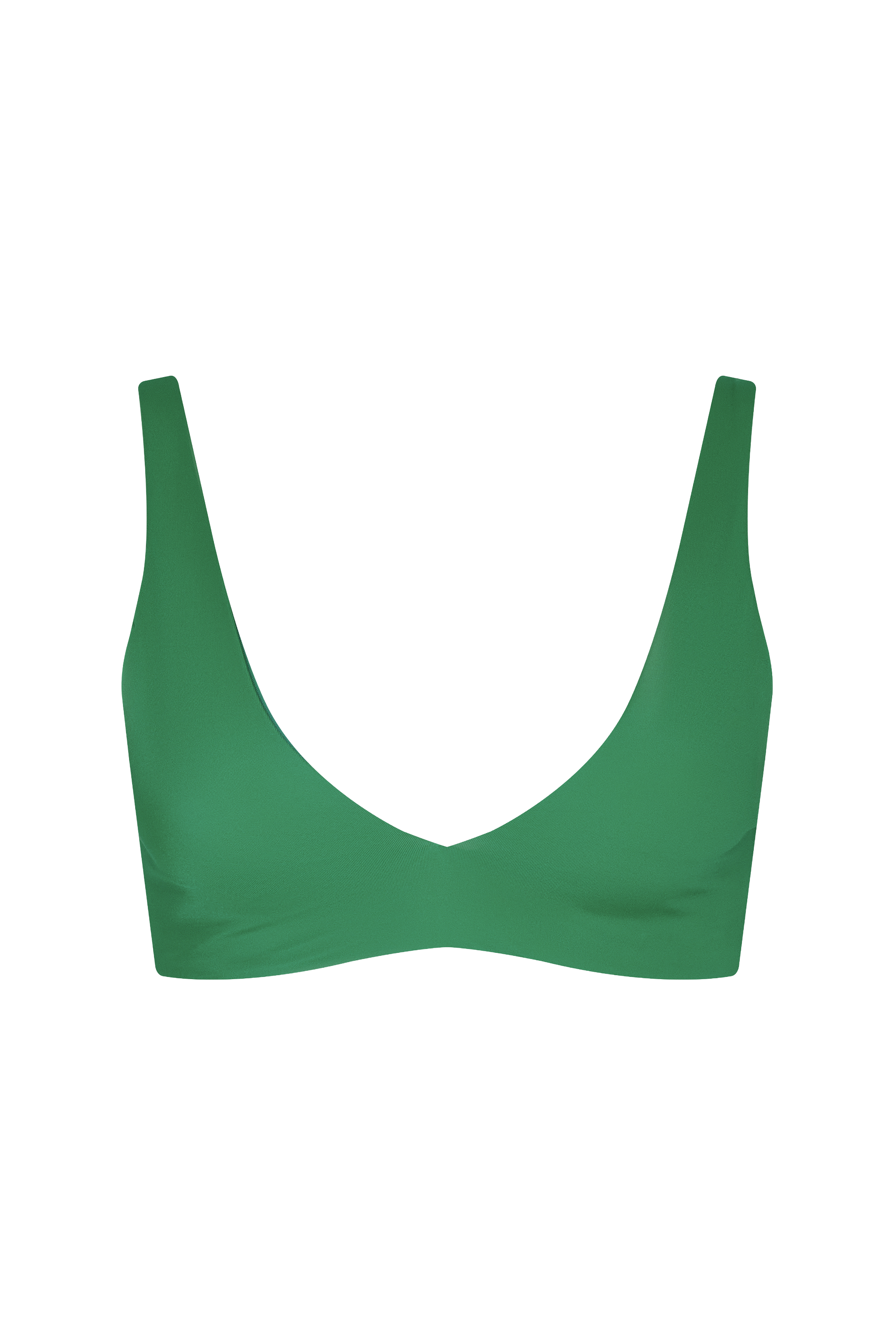 Plunge Bikini Top | Smooth Emerald