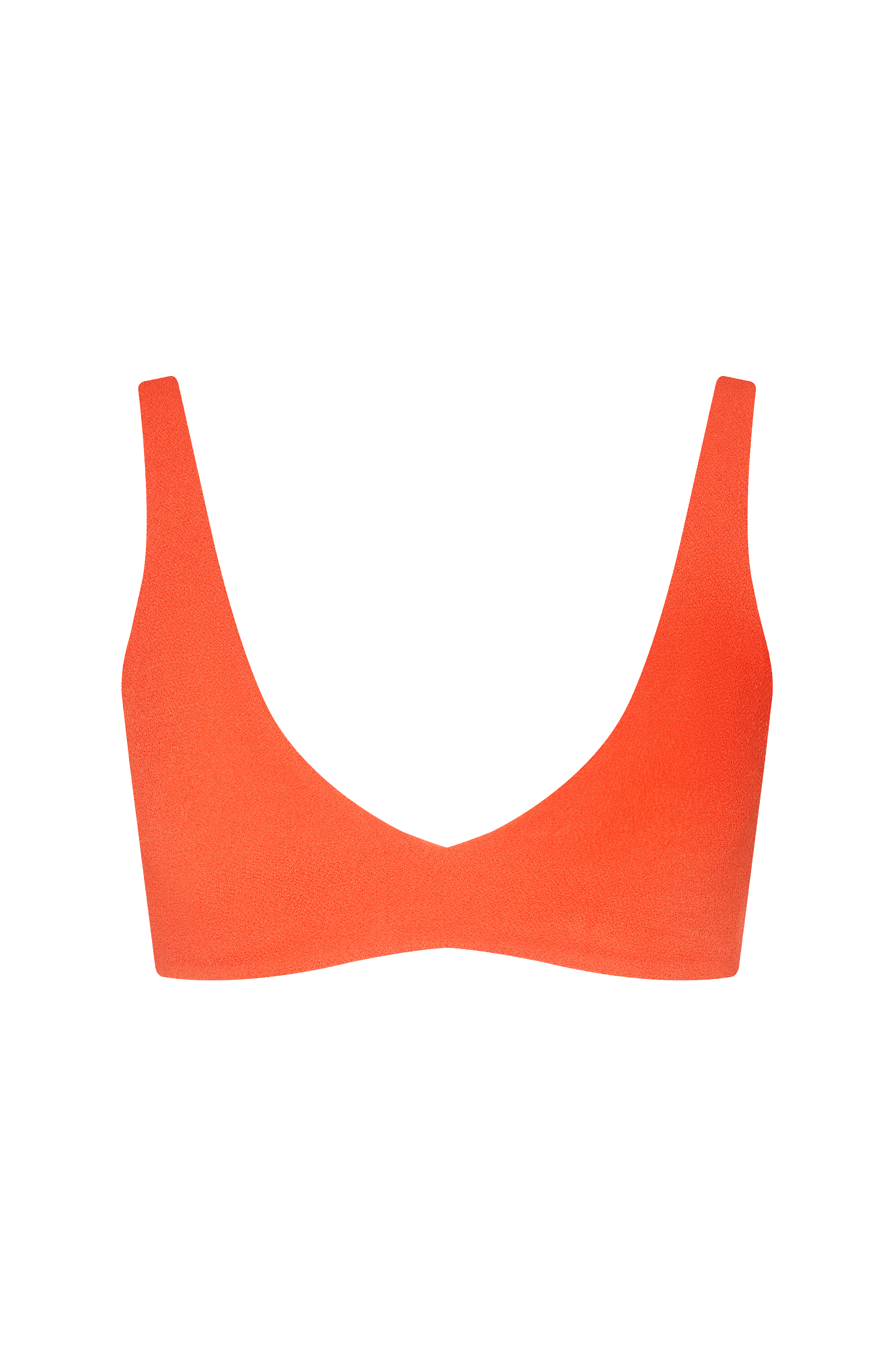 Plunge Bikini Top | Crispy Papaya