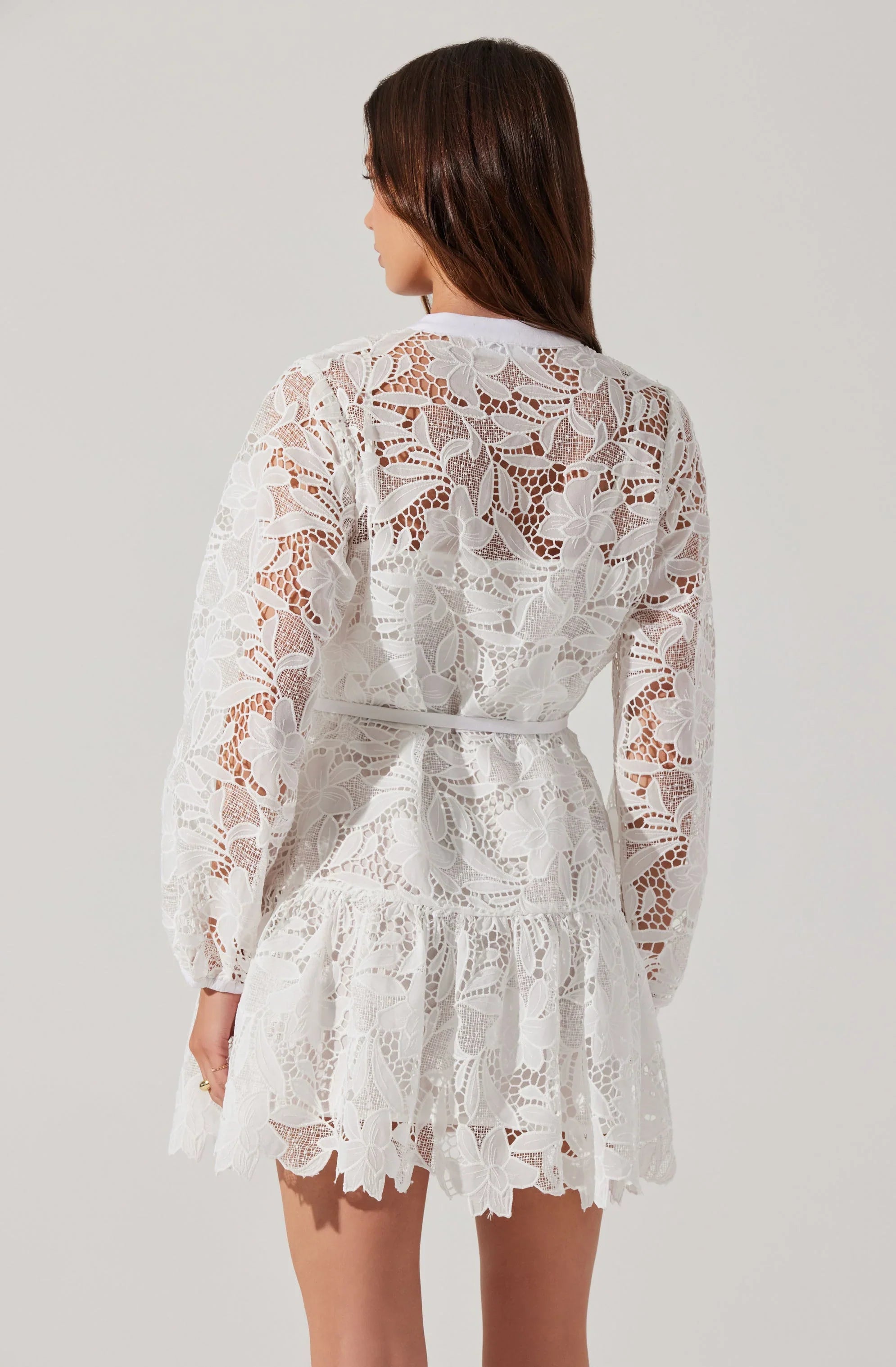 Lbruh Celie Crochet Lace Mini Dress