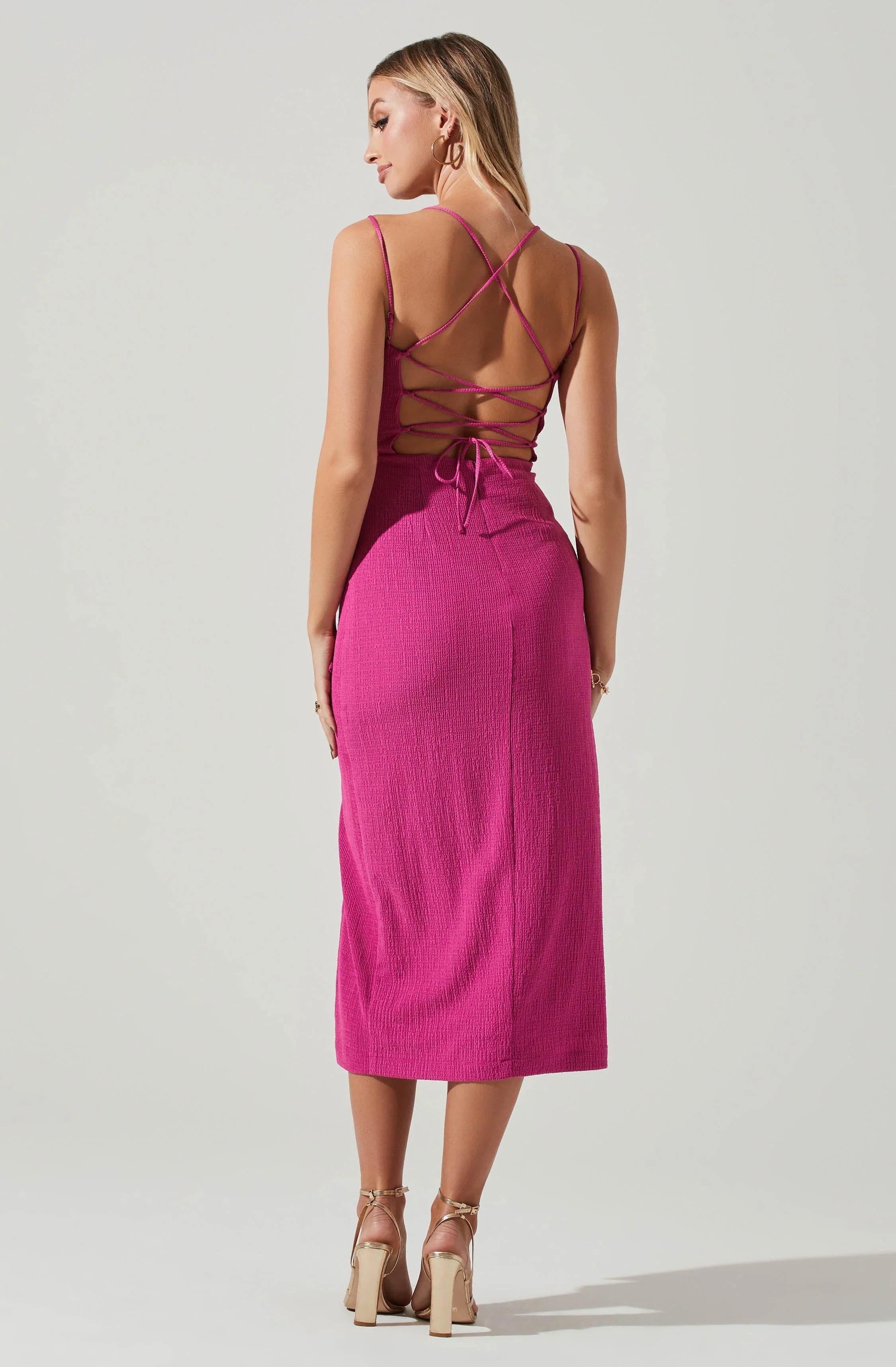 Lbruh Brinda Wrap Midi Dress