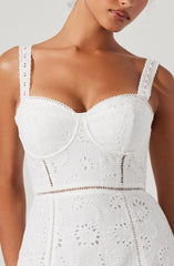 Lbruh Pellagia Eyelet Midi Dress