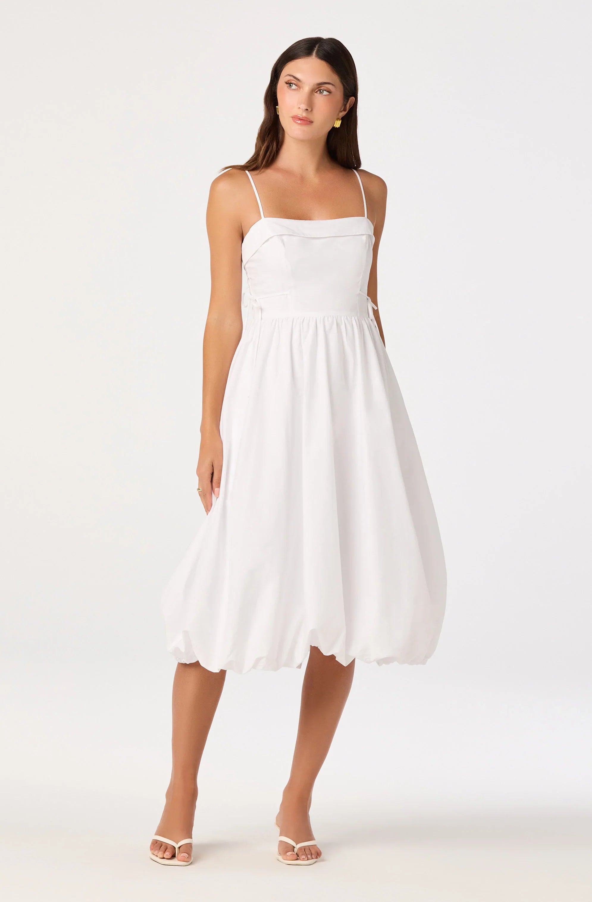 Inixyf Dahlia Bubble Hem Midi Dress