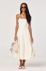 Inixyf Trisha Square Neck Midi Dress