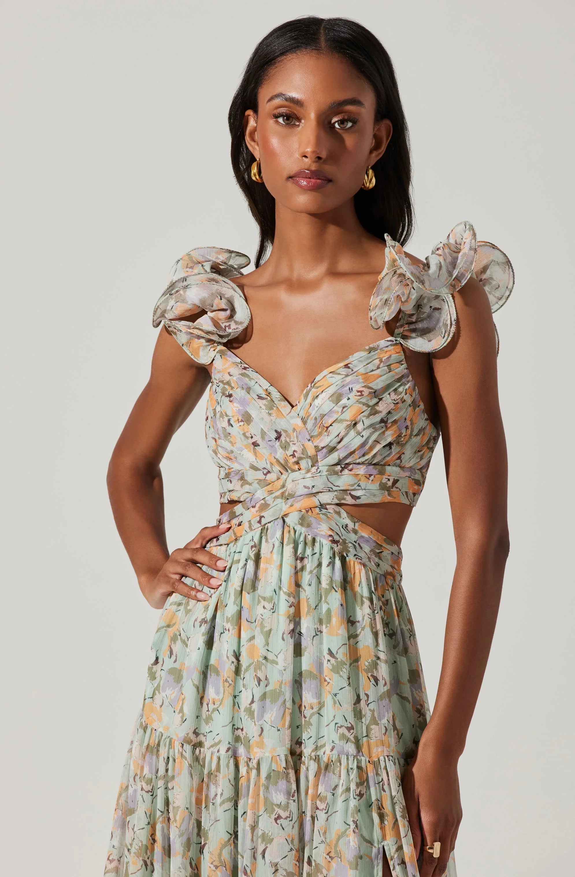 Lbruh Fritillaria Floral Maxi Dress