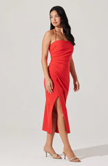 Lbruh Siena Halter Neck Midi Dress