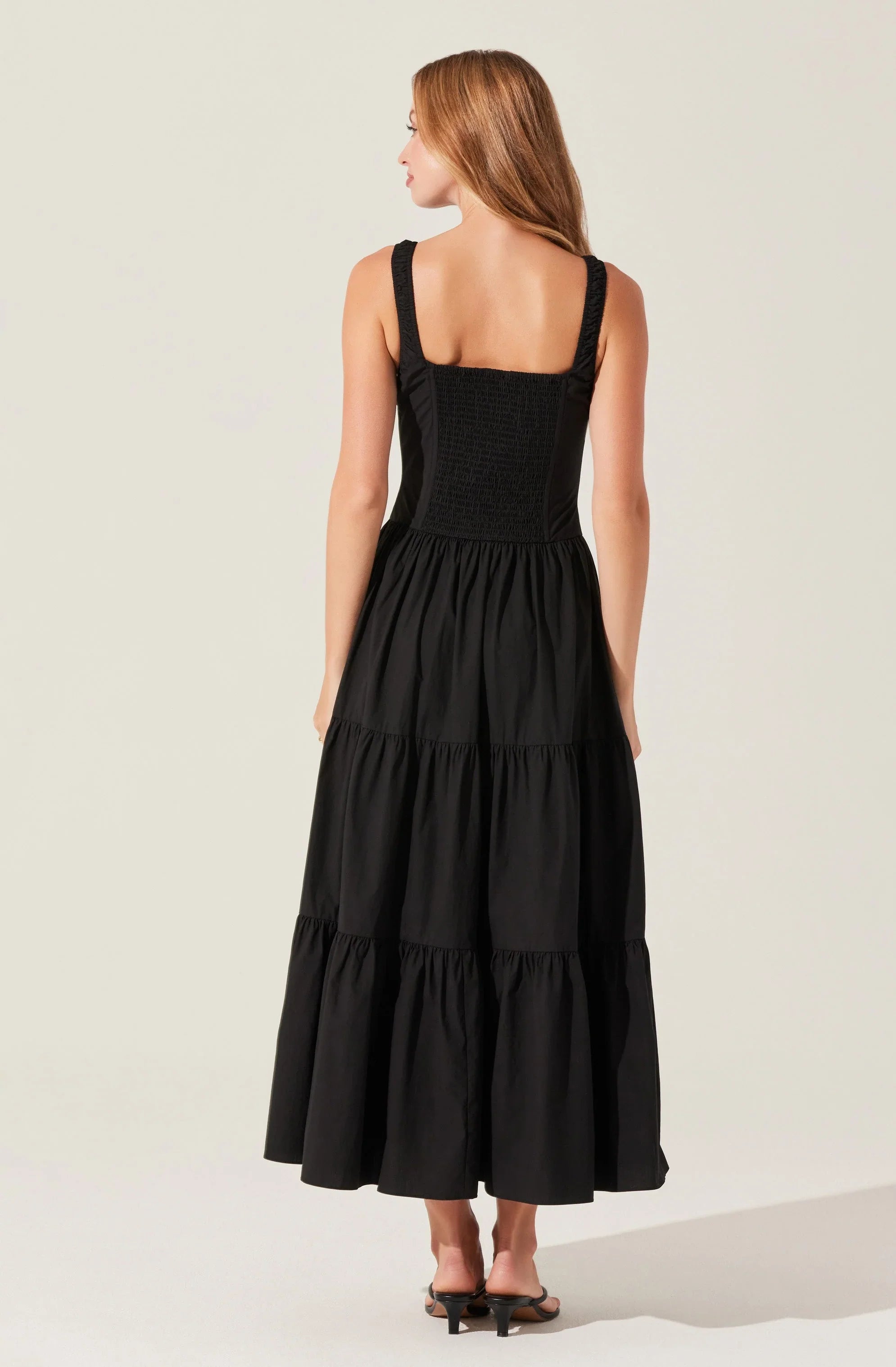 Lbruh Temperance Tiered Milkmaid Maxi Dress