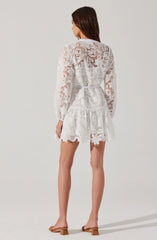 Lbruh Celie Crochet Lace Mini Dress