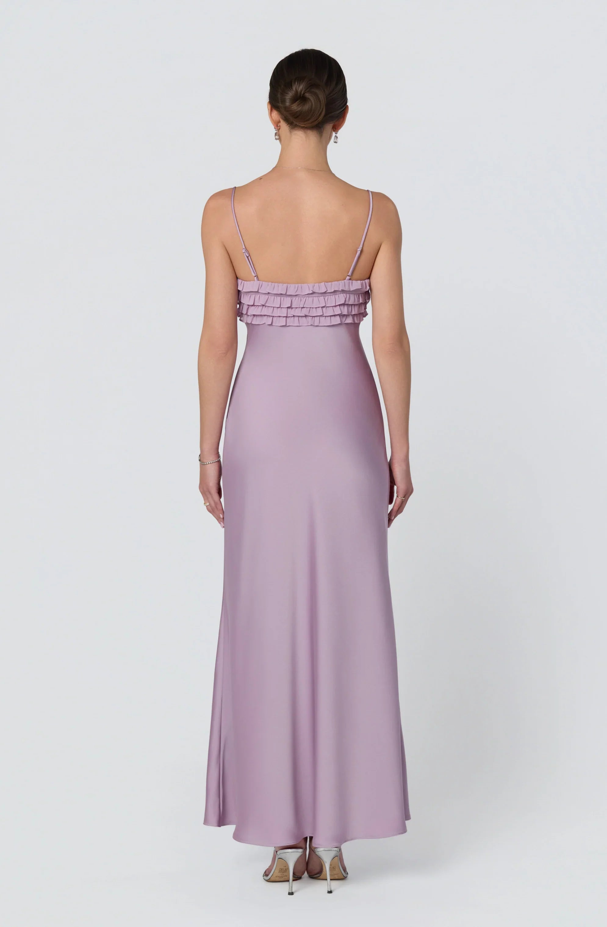 Inixyf Jade Ruffle Trim Maxi Dress