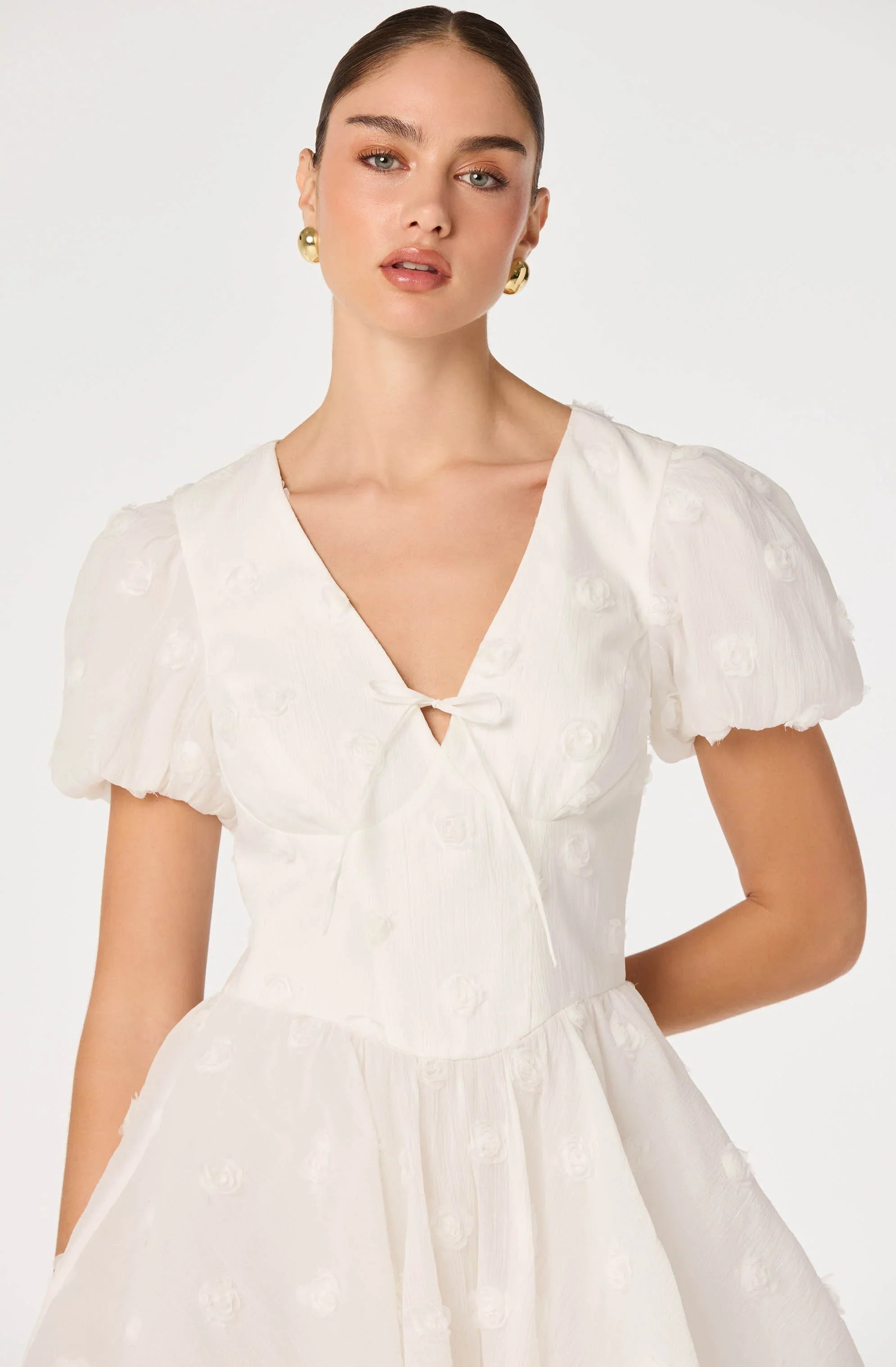 Inixyf Sommer 3D Floral Mini Dress