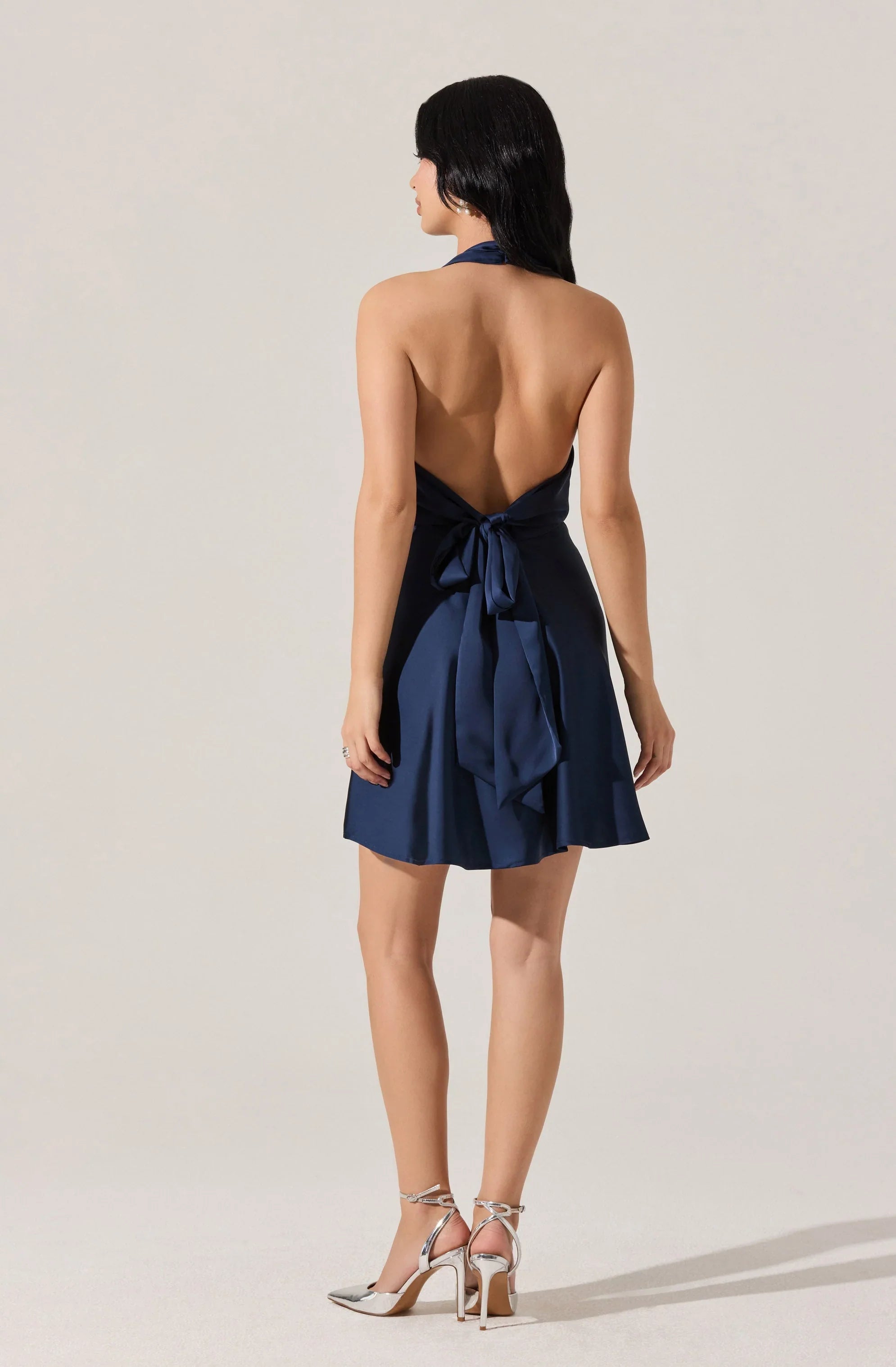 Lbruh Mielle Satin Halter Mini Dress