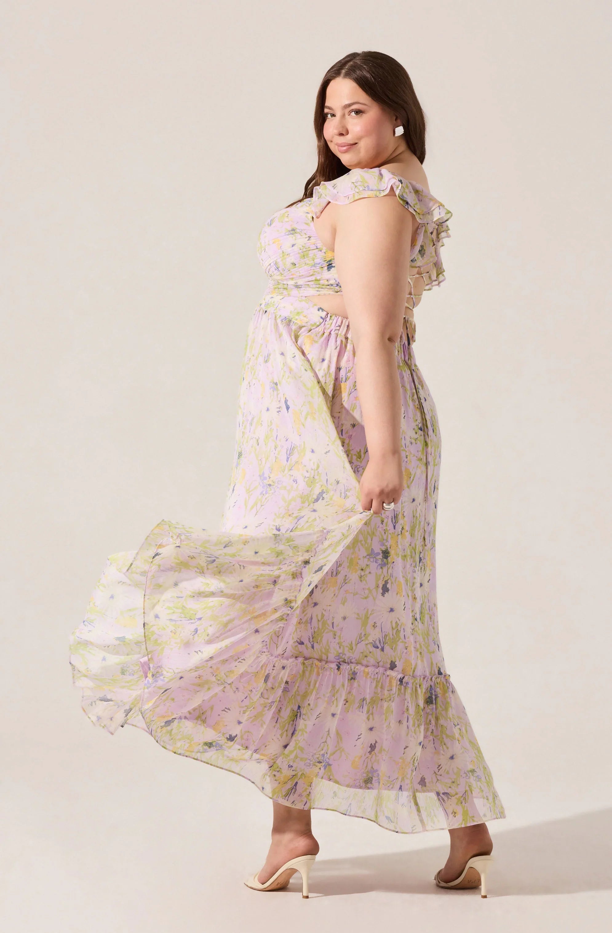 Lbruh Primrose Floral Strappy Back Maxi Dress