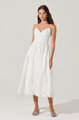 Inixyf Kaidi Embroidered Midi Dress