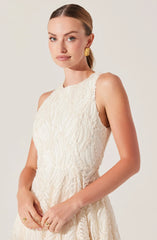 Lbruh Lillemor 3D Textured Midi Dress