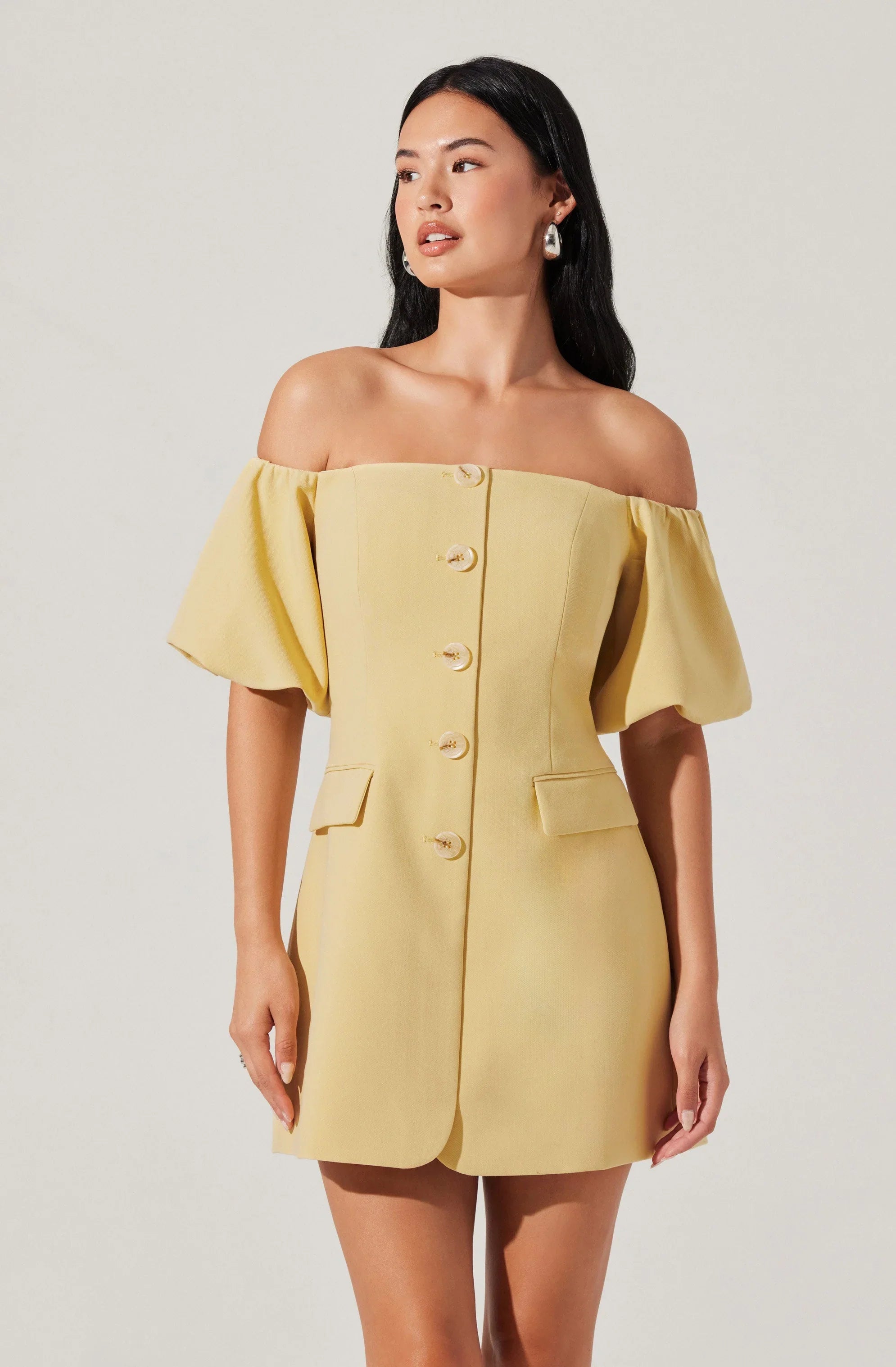 Lbruh Biviana Off Shoulder Mini Dress
