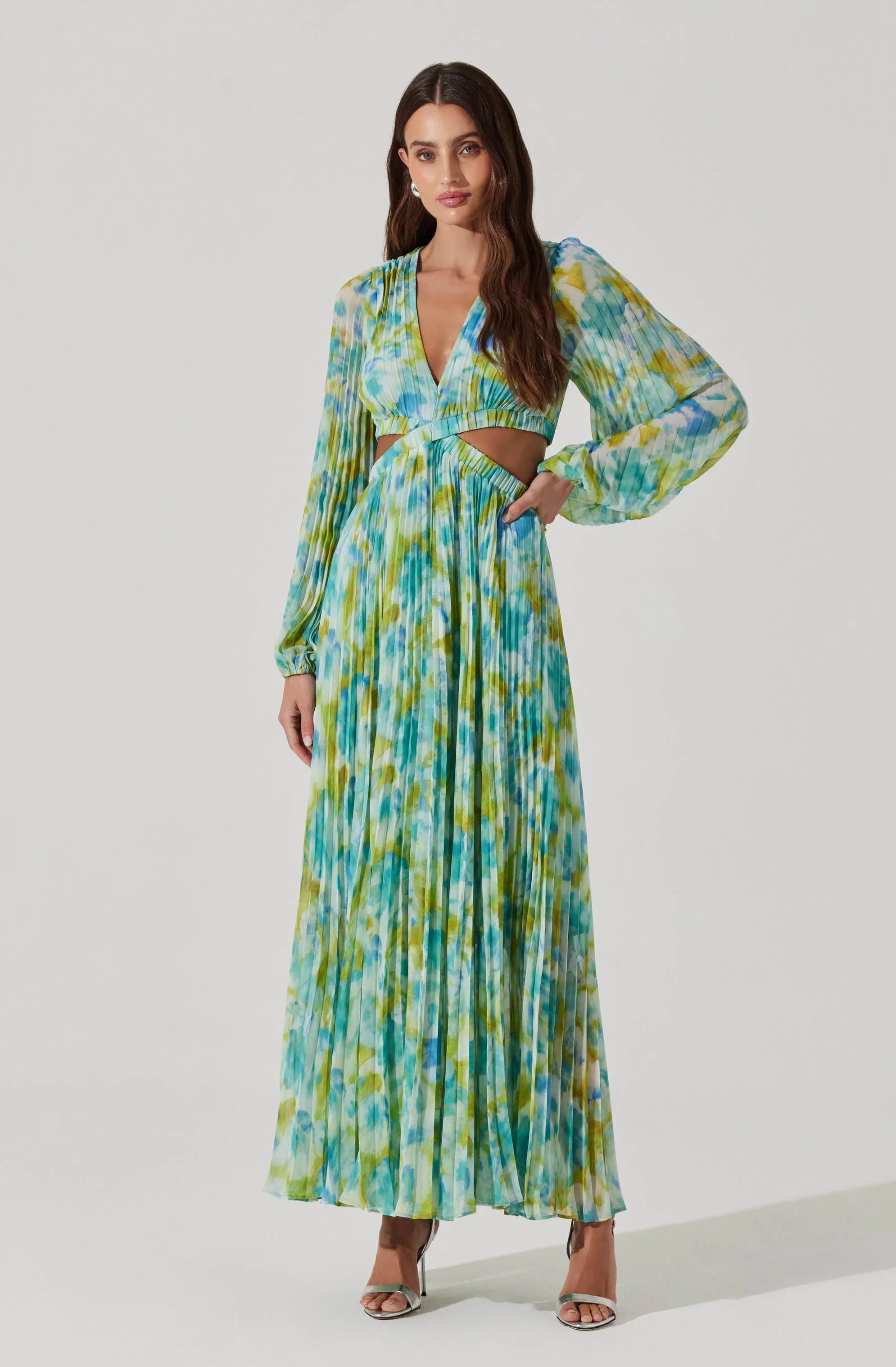 Lbruh Revery Floral Long Sleeve Maxi Dress