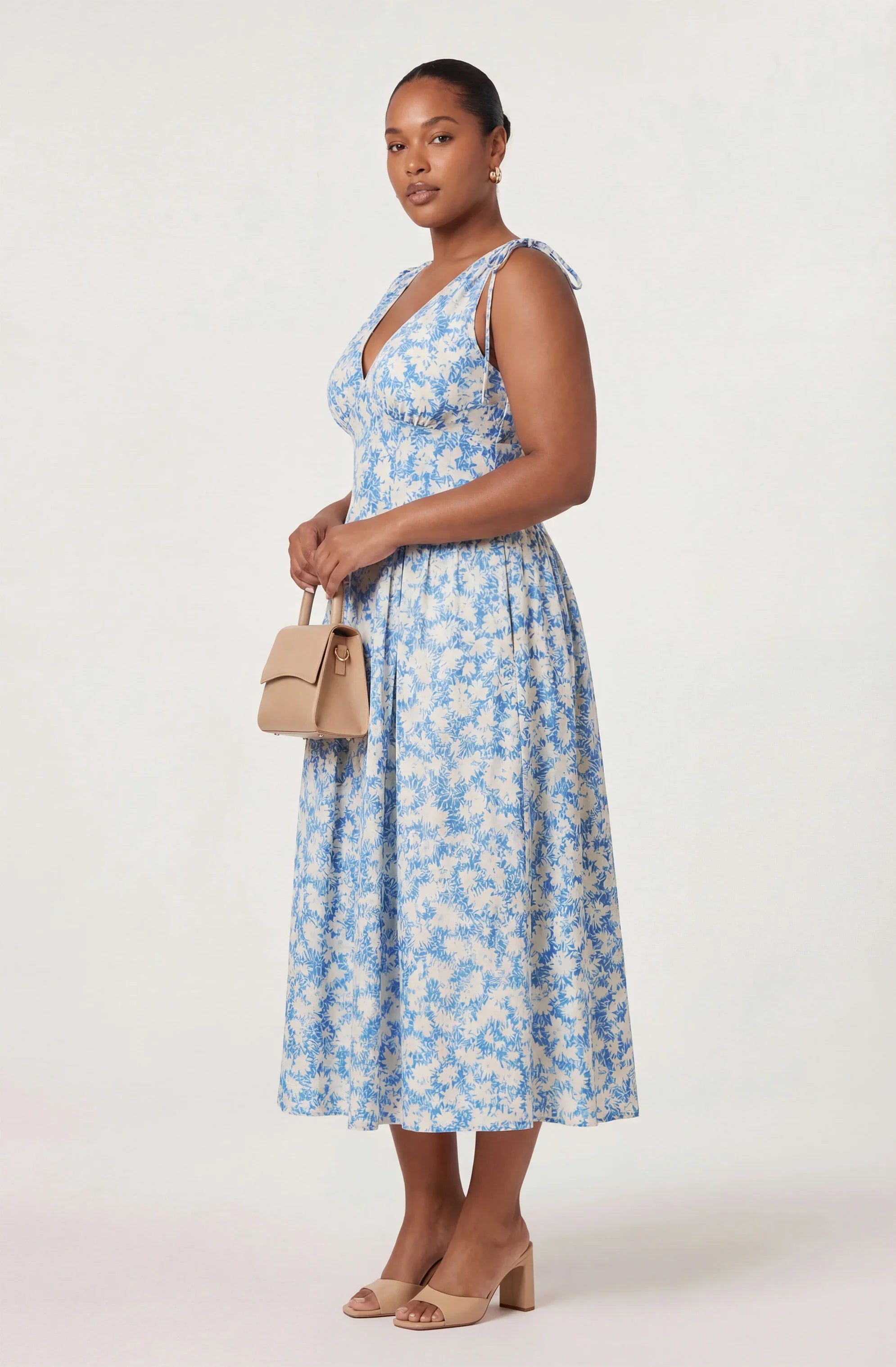Inixyf Emmery Floral Wrap Midi Dress