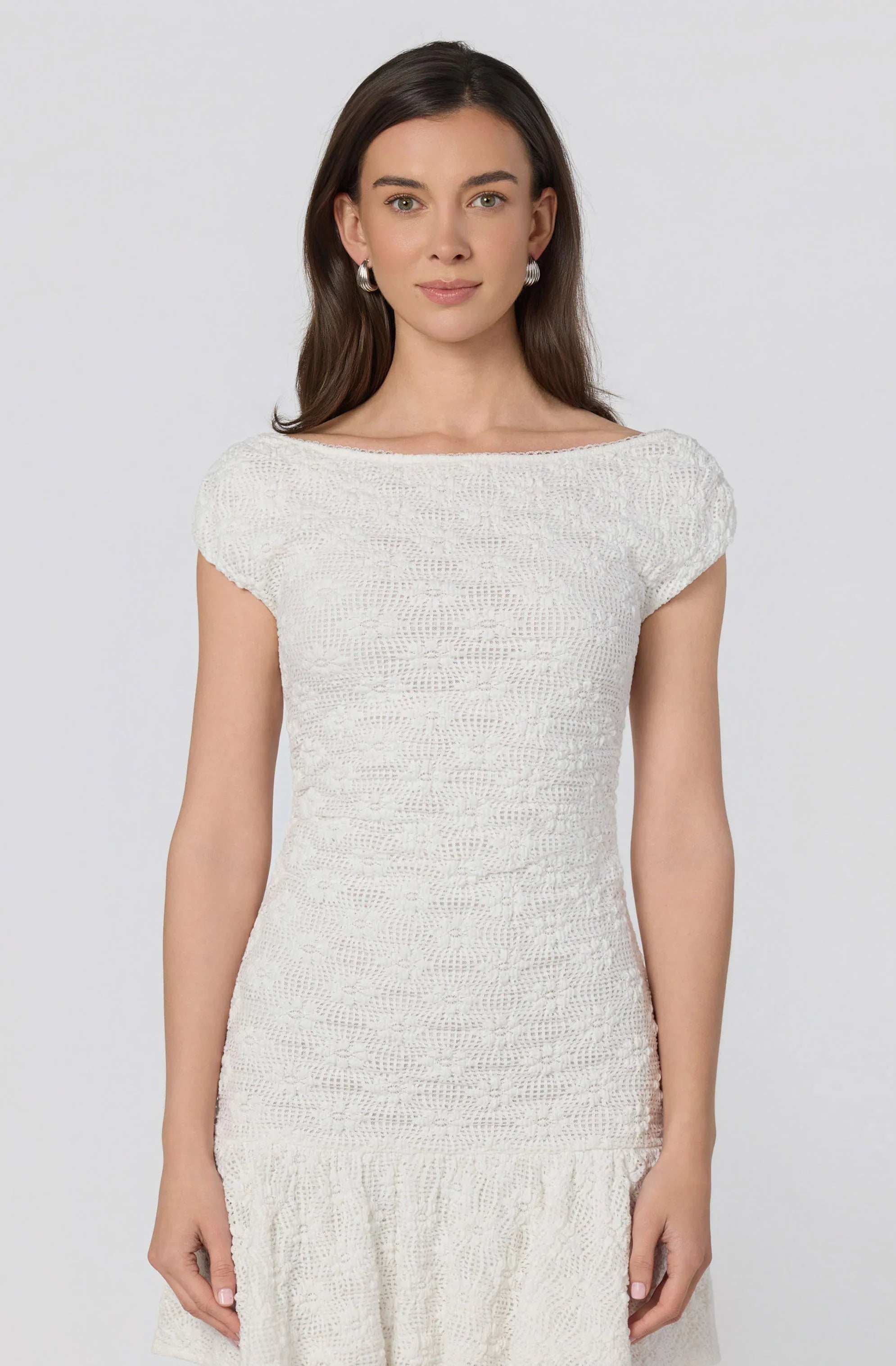 Inixyf Jolene Lattice Knit Mini Dress