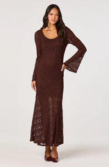 Lbruh Long Sleeve Lace Maxi Dress