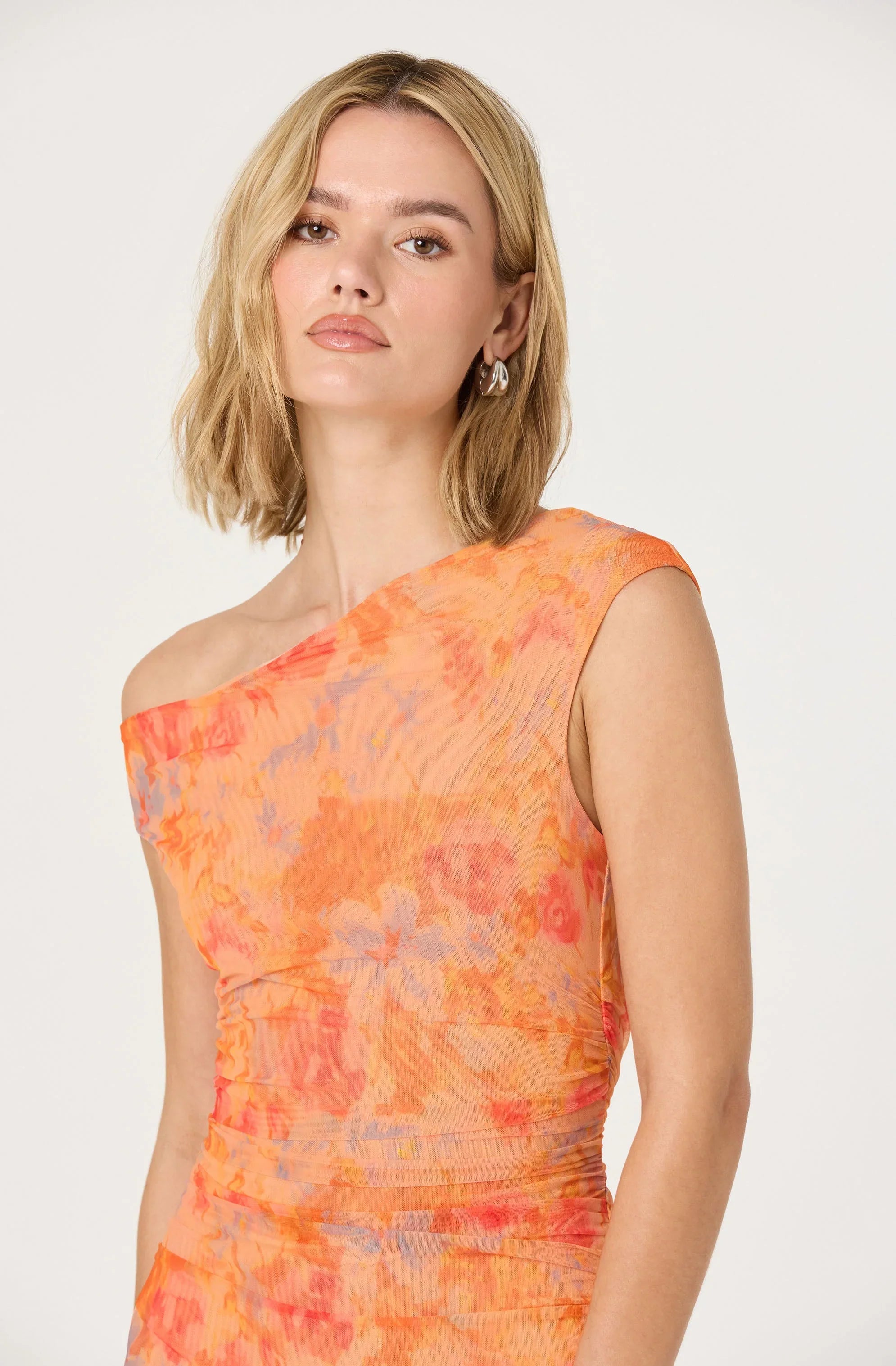 Lbruh Off Shoulder Ruffle Midi Dress