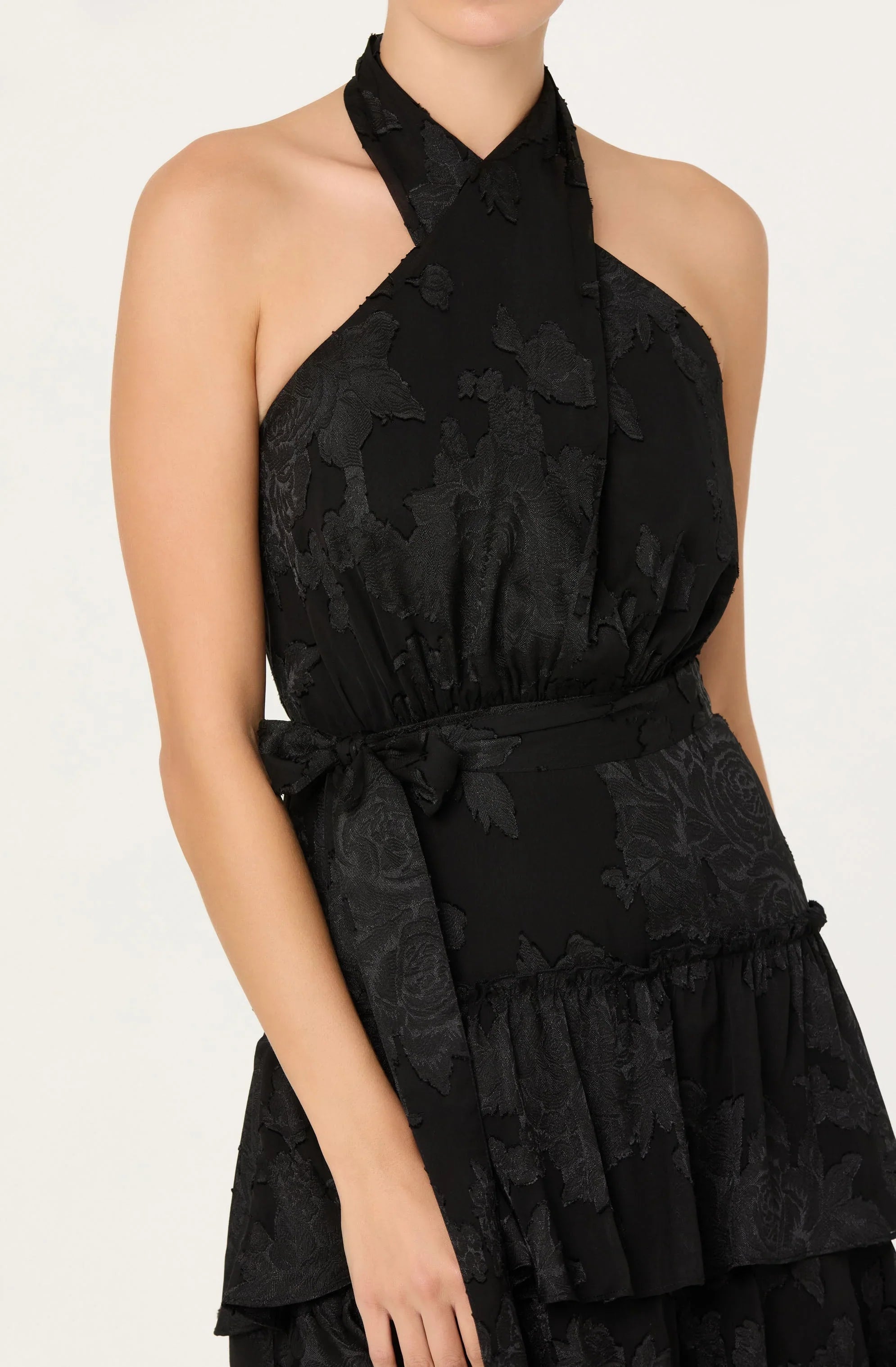 Lbruh Adamaris Tiered Halter Maxi Dress