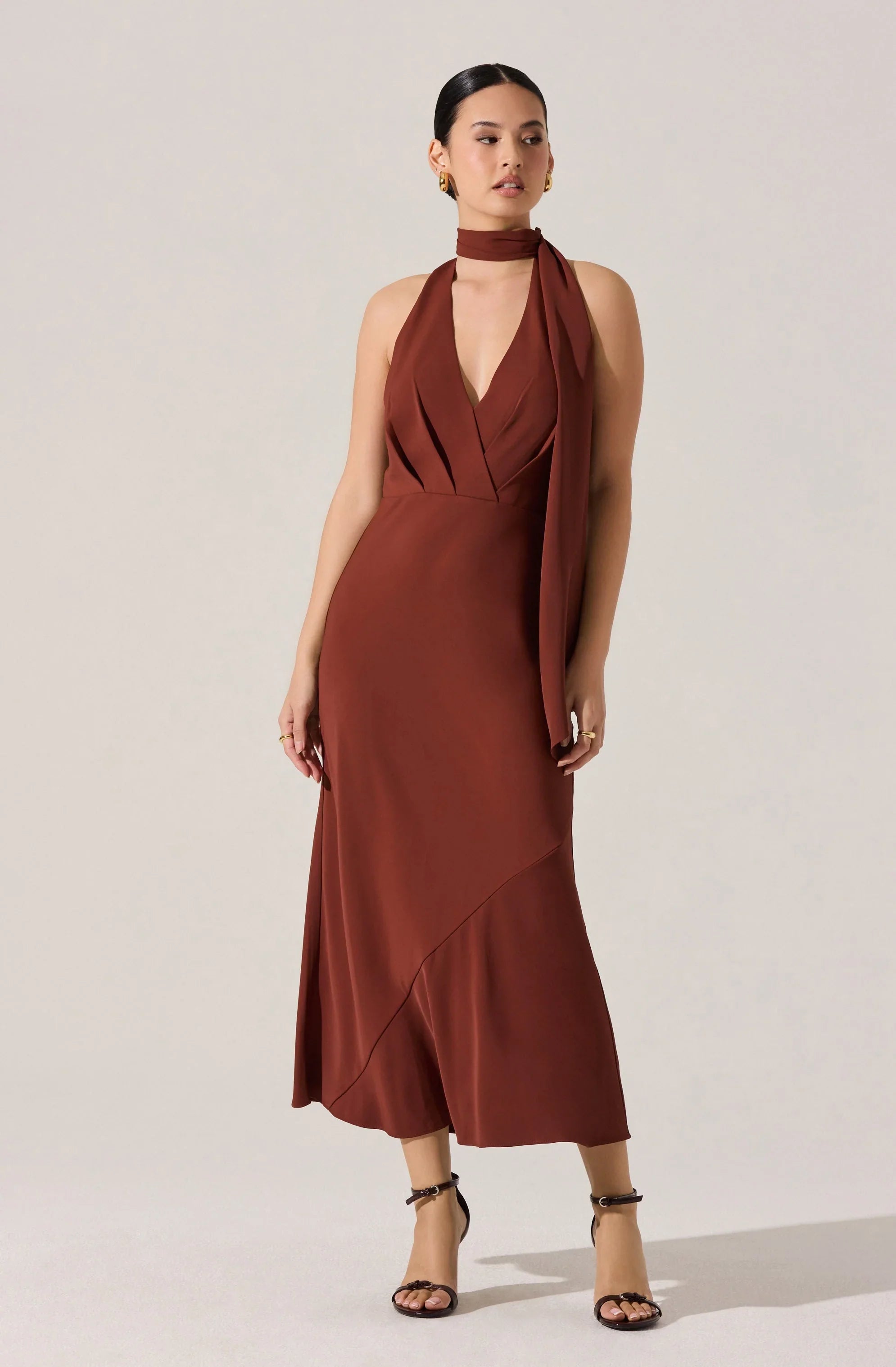 Lbruh Hilaire Halter Midi Dress