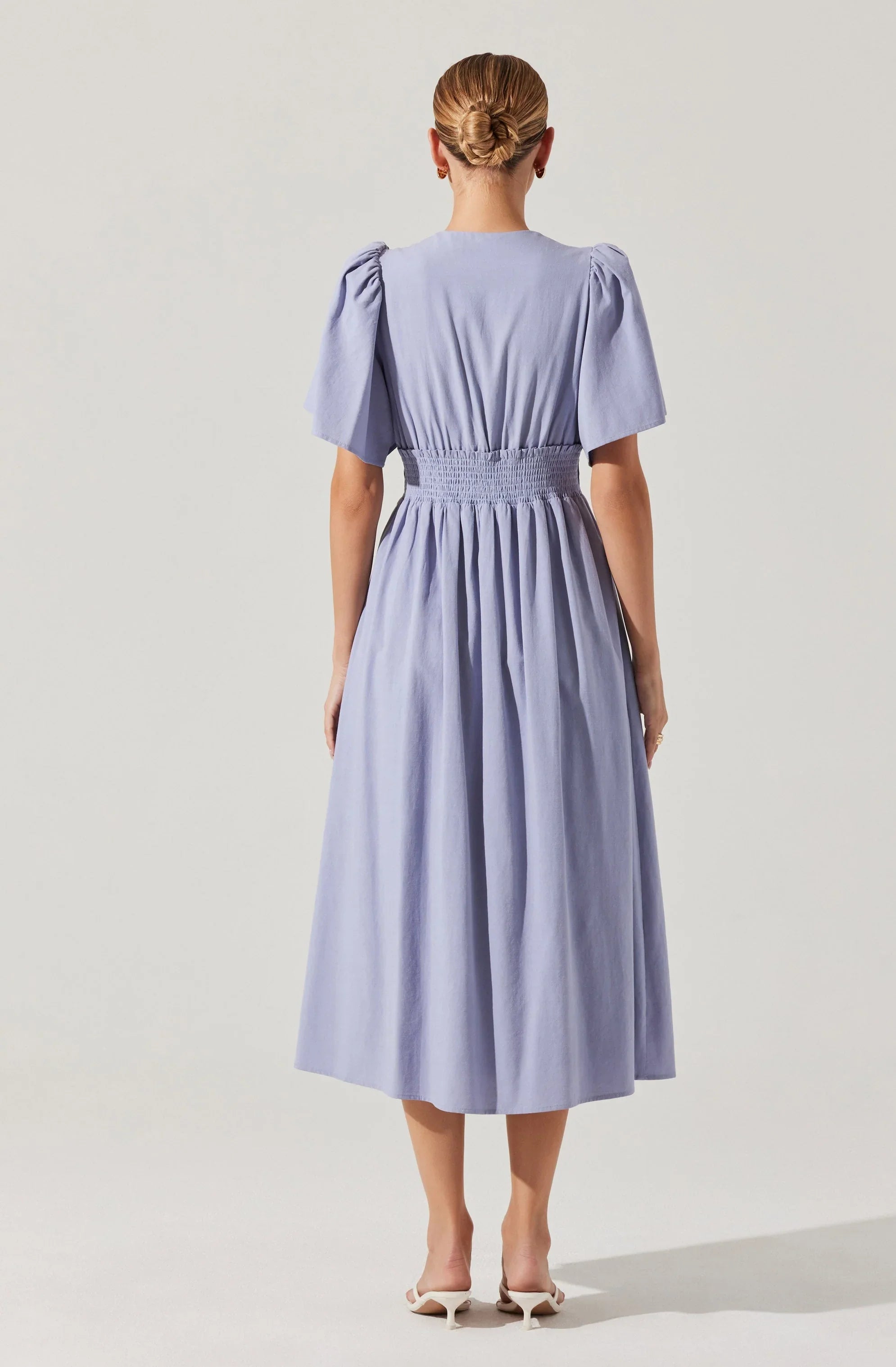 Lbruh Hadleigh Scallop Trim Midi Dress