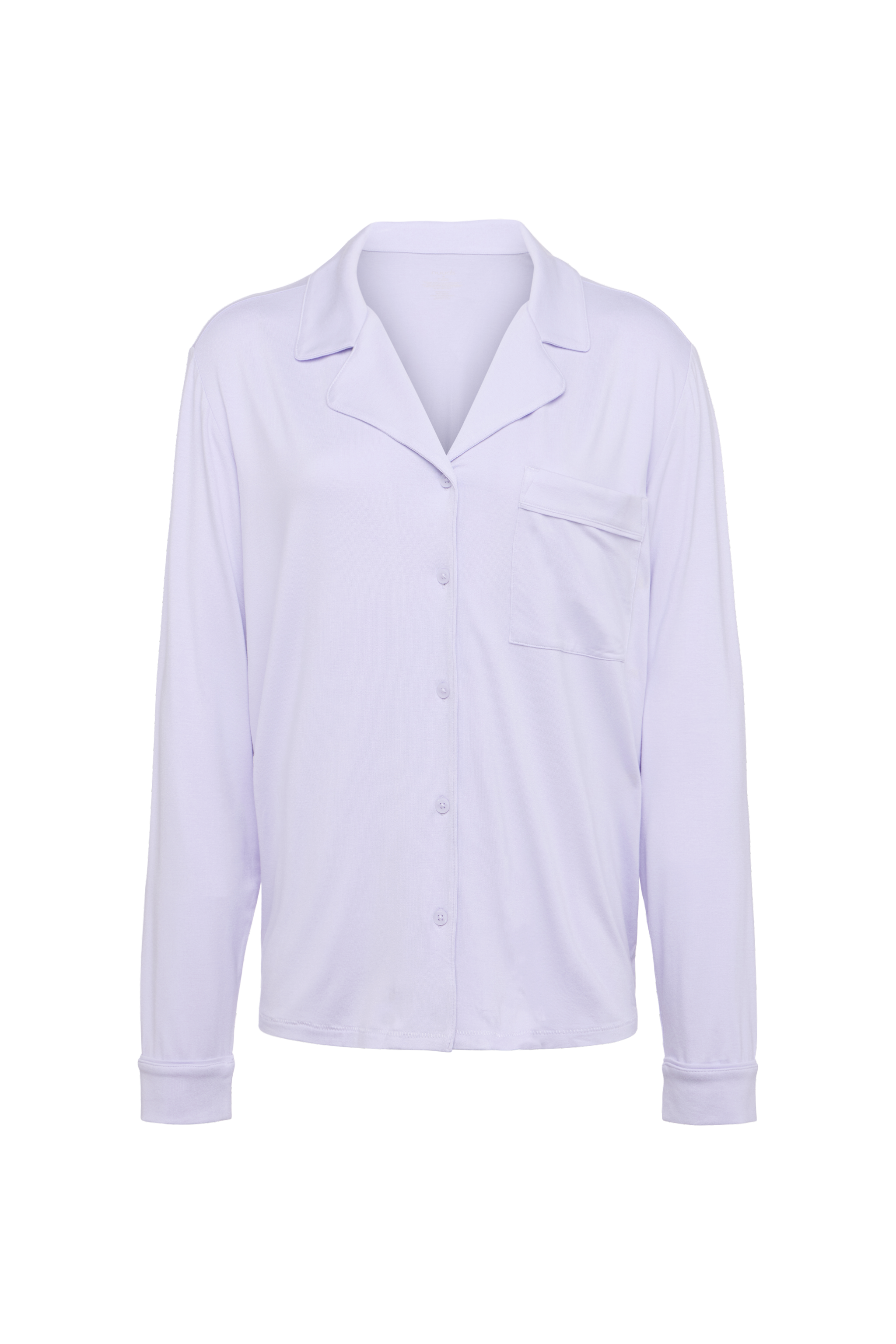 Long Sleeve Button-Up Pajama Shirt | Lilac