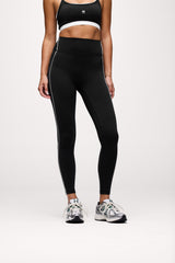 Motion Piped Legging with Pocket | Black