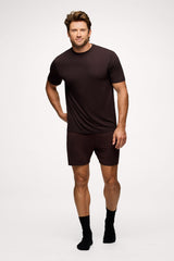 Men's Pajama Short Set | Espresso