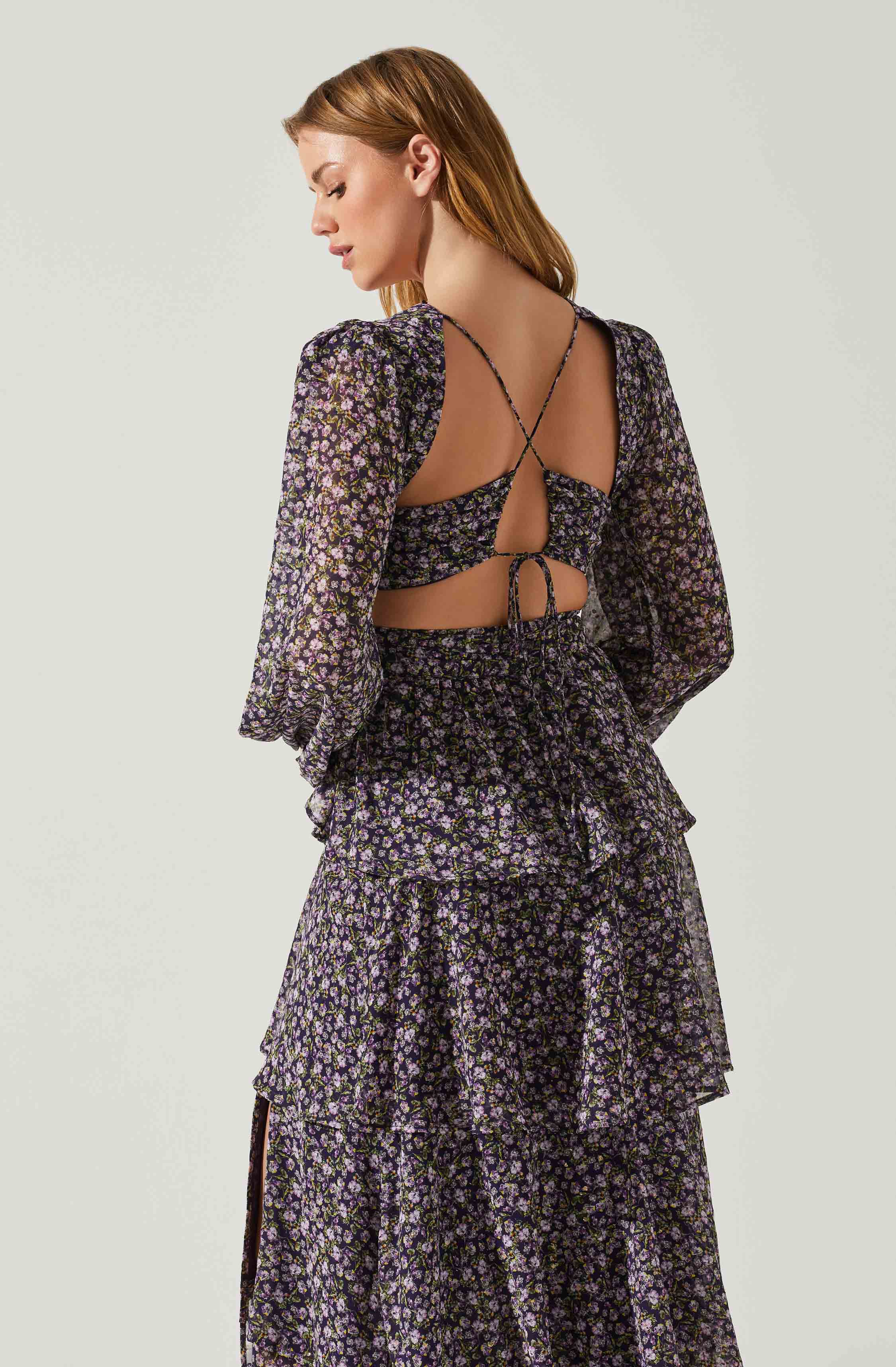 Lbruh Anora Floral Tiered Maxi Dress