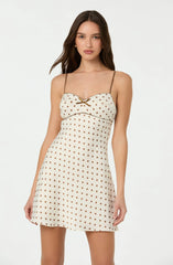 Lbruh Satin Polka Dot Mini Dress