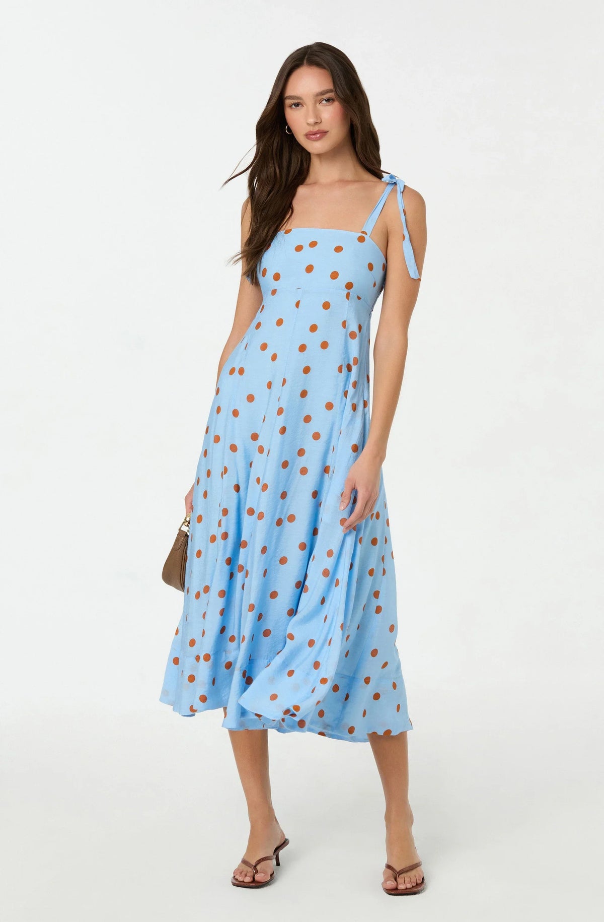 Lbruh Lilliana Polka Dot Midi Dress