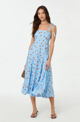 Lbruh Lilliana Polka Dot Midi Dress